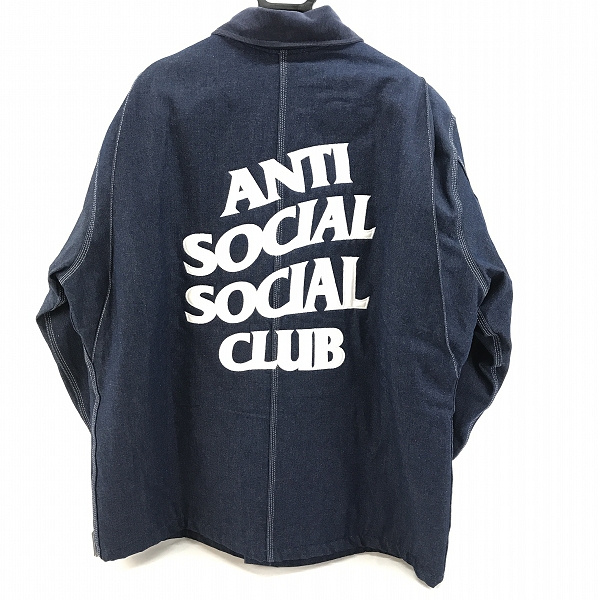 実際に弊社で買取させて頂いた【未使用】ANTI SOCIAL SOCIAL CLUB×Dickies/アンチソーシャルクラブ×ディッキーズ DENIM CORE COAT/デニム コア コート/XLの画像 1枚目