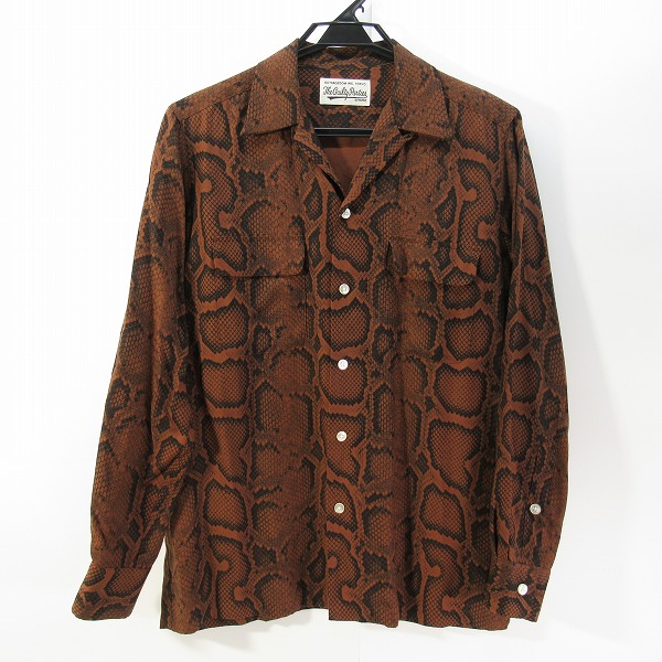 実際に弊社で買取させて頂いたWACKO MARIA/ワコマリア 長袖 オープンシャツ パイソン/S