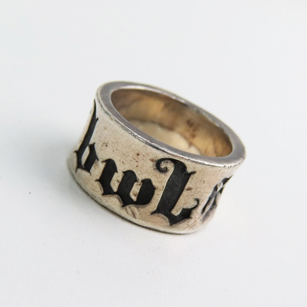 実際に弊社で買取させて頂いたBill Wall Leather/ビルウォールレザー BWL エグゼクティブ クロス リング SV925 /20-21号 