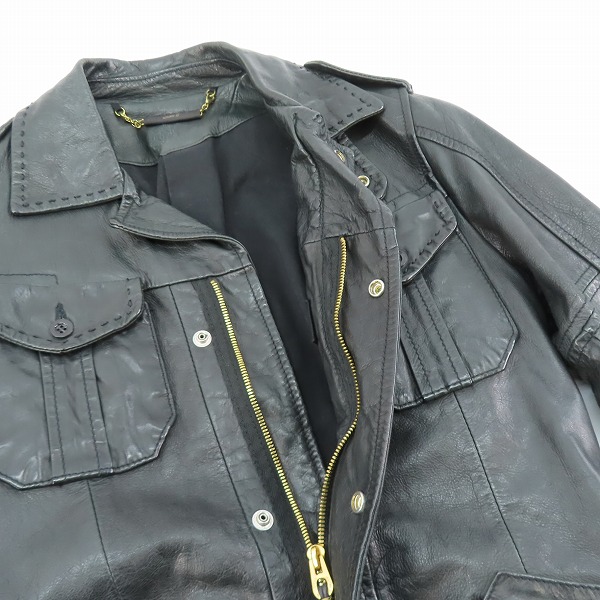 実際に弊社で買取させて頂いたDIESEL/ディーゼル ディアスキン ハンティングジャケット Sの画像 5枚目