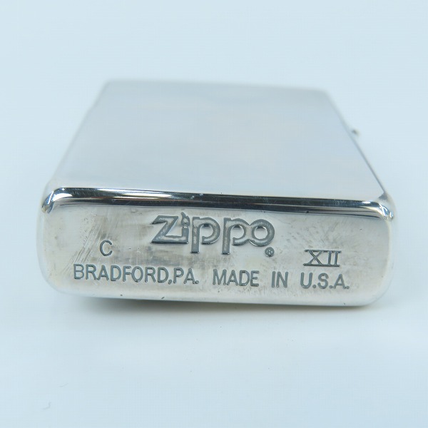 実際に弊社で買取させて頂いたZIPPO/ジッポー Harley-Davidson/ハーレーダビッドソン THE AMERICAN LEGEND 英文デザイン イーグルメタル貼り 1996年製の画像 3枚目