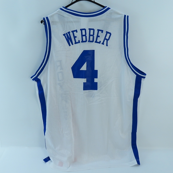 実際に弊社で買取させて頂いたReebok/リーボック NBA ROYALS/ロイヤルズ ユニフォーム/ゲームシャツ #4 クリス・ウェバー/Lの画像 1枚目