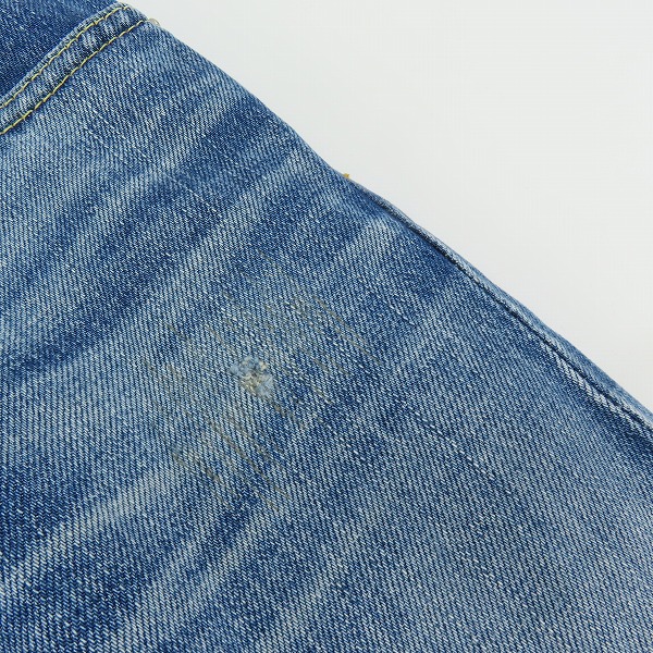 実際に弊社で買取させて頂いたvisvim/ビズビム SOCIAL SCULPTURE DENIM 03 DAMAGED-10/03D10 デニムパンツ ジーンズ ダメージ加工 0116305005002 W32 L30の画像 6枚目