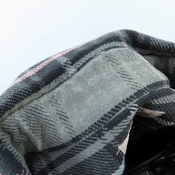 実際に弊社で買取させて頂いたSUGAR CANE/シュガーケーン チェック柄 ネルシャツ SC27117 グレー系 XLの画像 4枚目