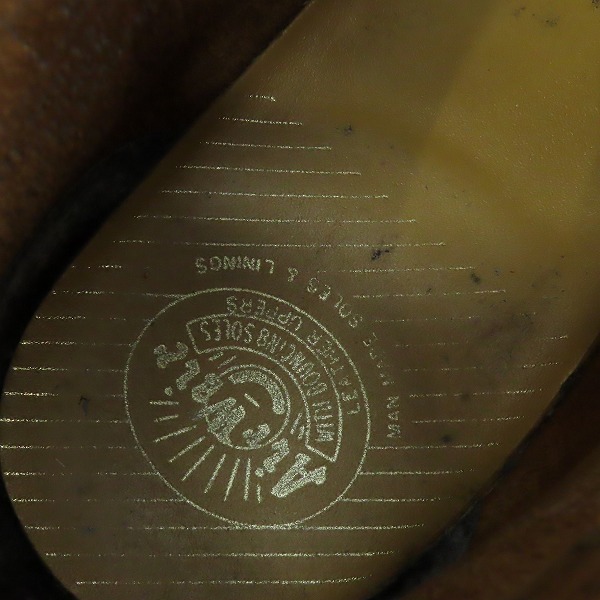 実際に弊社で買取させて頂いたDr.Martens/ドクターマーチン CHURCH/チャーチ 5ホールモンキーブーツ/1150 /UK4の画像 8枚目