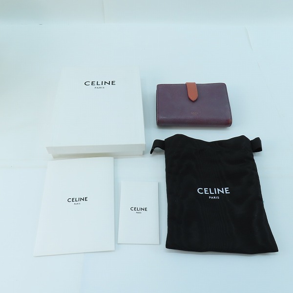 実際に弊社で買取させて頂いたCELINE/セリーヌ ミディアムウォレットの画像 9枚目