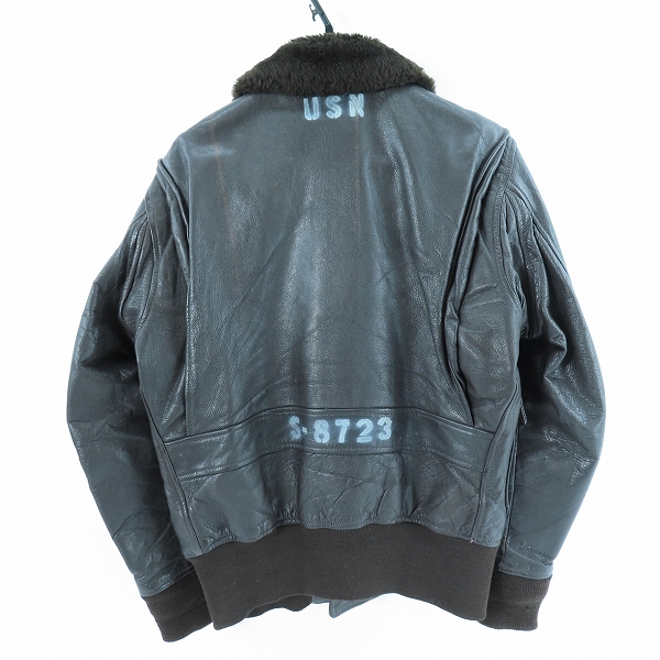 実際に弊社で買取させて頂いた【難有】Schott/ショット G-1 フライトレザージャケット/フライトジャケット/革ジャンの画像 1枚目