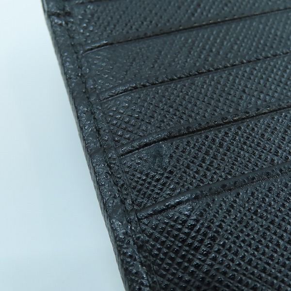 実際に弊社で買取させて頂いたPRADA/プラダ サフィアーノ サフィアーノ トライアングル  ウォレット/二つ折り財布 1ML225の画像 6枚目