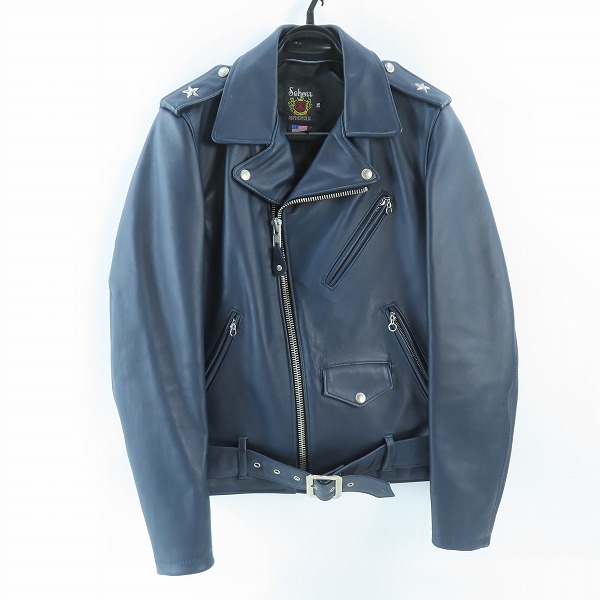 実際に弊社で買取させて頂いたSchott/ショット カウレザー/牛革 サマーワンスター ダブルライダースジャケット 7445 /36