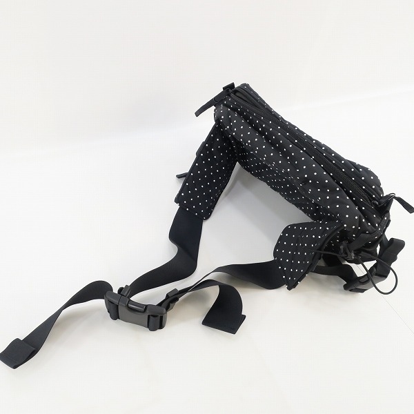 実際に弊社で買取させて頂いたHEAD PORTER/ヘッドポーター WAIST BAG ウエストバッグ 鞄 ドット ブラックの画像 7枚目