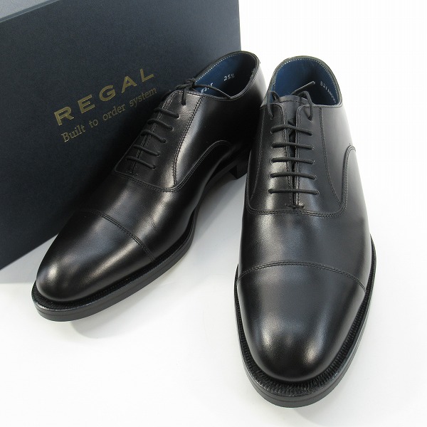 実際に弊社で買取させて頂いたREGAL/リーガル ストレートチップ レザー ビジネスシューズ W21T/25.5