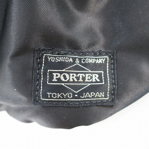 実際に弊社で買取させて頂いた(2)PORTER/ポーター TANKER タンカー WAIST BAG ウエストバッグ ブラックの画像 4枚目