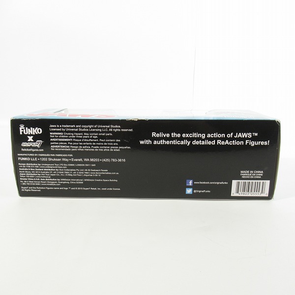 実際に弊社で買取させて頂いた【未開封】FUNKO × SUPER7/ファンコ×スーパー7 ReAction JAWS/ジョーズ グレートホワイトシャーク アクションフィギュアの画像 4枚目
