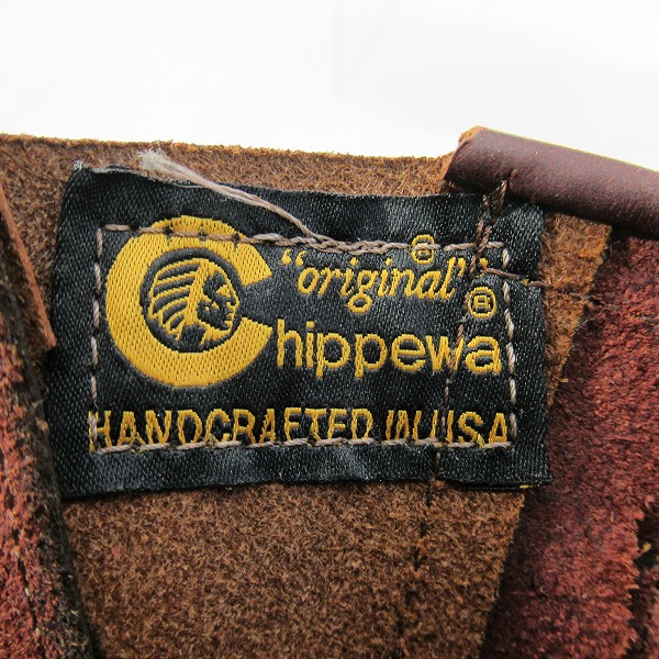 実際に弊社で買取させて頂いたCHIPPEWA/チペワ コードバン 7インチ ショート エンジニアブーツ 91067/9.5Eの画像 5枚目