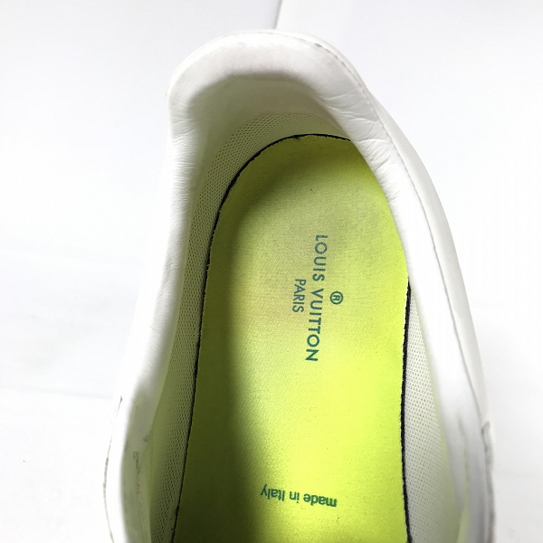 実際に弊社で買取させて頂いたLouis Vuitton/ルイヴィトン ルクセンブルグライン ローカットスニーカー ホワイト×イエロー MS1108/8.5の画像 4枚目