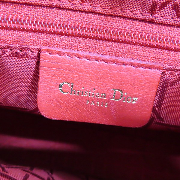 実際に弊社で買取させて頂いたChristian Dior/クリスチャンディオール レディディオール カナージュ ハンド バッグの画像 4枚目