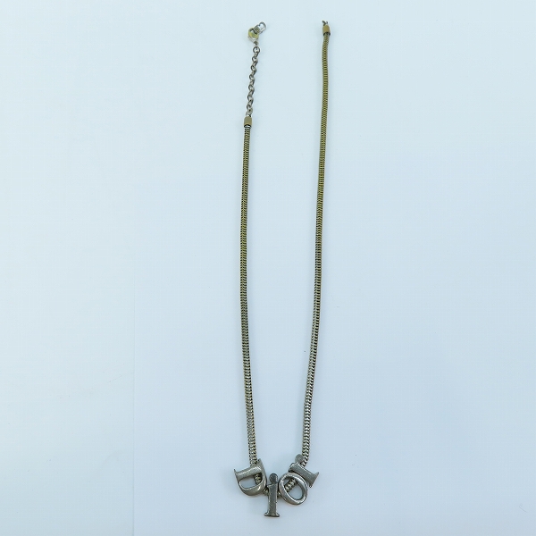 実際に弊社で買取させて頂いた【ジャンク】Christian Dior/クリスチャンディオール  ネックレス ロゴチャームの画像 7枚目