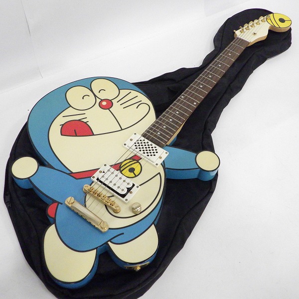 実際に弊社で買取させて頂いた★ESP×ドラえもん コラボレーション 初代 200本限定 アンプ内蔵エレキギター ソフトケース付