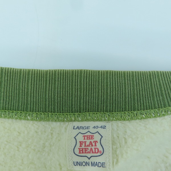 実際に弊社で買取させて頂いた THE FLAT HEAD/フラットヘッド ジップアップ スウェット/Ｌ40-42の画像 4枚目