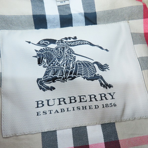 実際に弊社で買取させて頂いたBURBERRY PRORSUM/バーバリープローサム トレンチコート ノバチェック 3761564/61E/46R の画像 3枚目