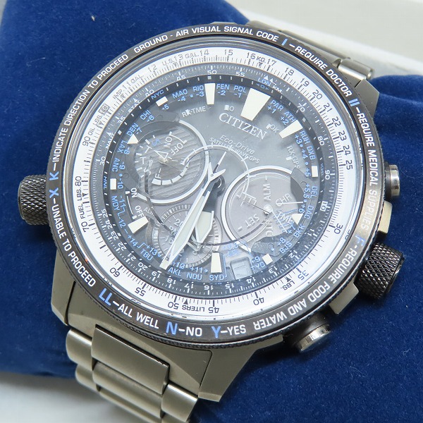 実際に弊社で買取させて頂いたCITIZEN/シチズン プロマスター ブルーインパルスモデル 限定500本 F990-T026281