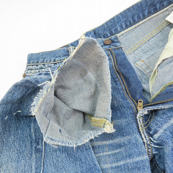 実際に弊社で買取させて頂いたvisvim/ビズビム 20AW 渋谷PARCO限定 JOURNEYMAN PANTS TACKED CRASH PEERLESS デニムパンツ 0120305005004 1の画像 5枚目