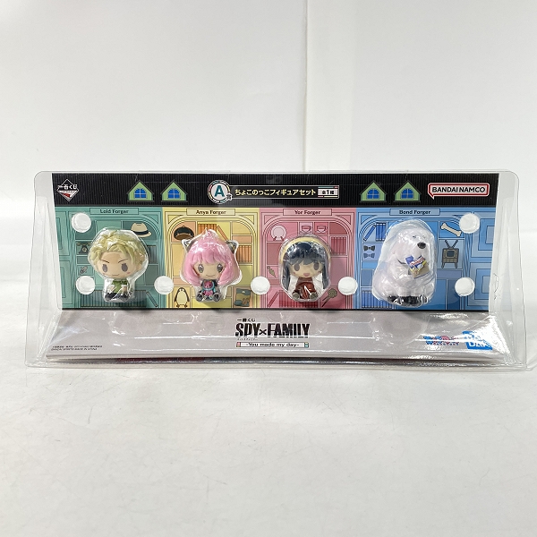 実際に弊社で買取させて頂いた【未開封】一番くじ SPY×FAMILY/スパイファミリー A賞/B賞 ちょこのっこフィギュアセット 2点セットの画像 2枚目