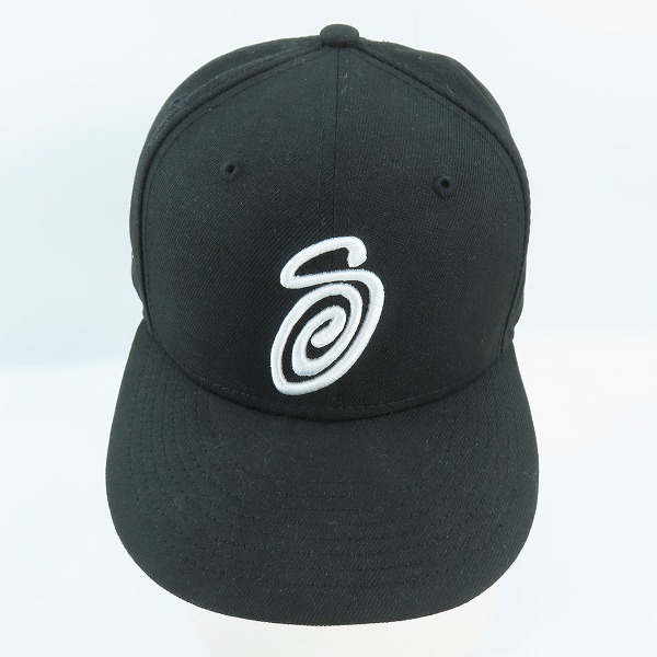 実際に弊社で買取させて頂いたNEW ERA × STUSSY/ニューエラ×ステューシー 59FIFTY キャップ ブラック G2712272022/7-1/2の画像 1枚目
