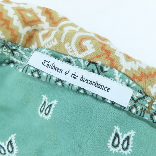 実際に弊社で買取させて頂いたChildren of the discordance/チルドレンオブザディスコーダンス ペイズリー ハーフパンツ ショーツ/3の画像 6枚目