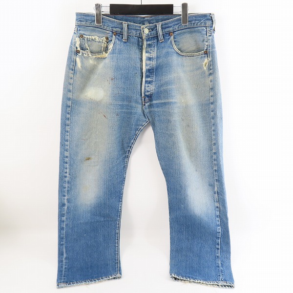 実際に弊社で買取させて頂いたLEVI'S/リーバイス ヴィンテージ 70s 501 刻印2/点々/不均等V/ビッグE/セルビッジ デニムパンツW30L30