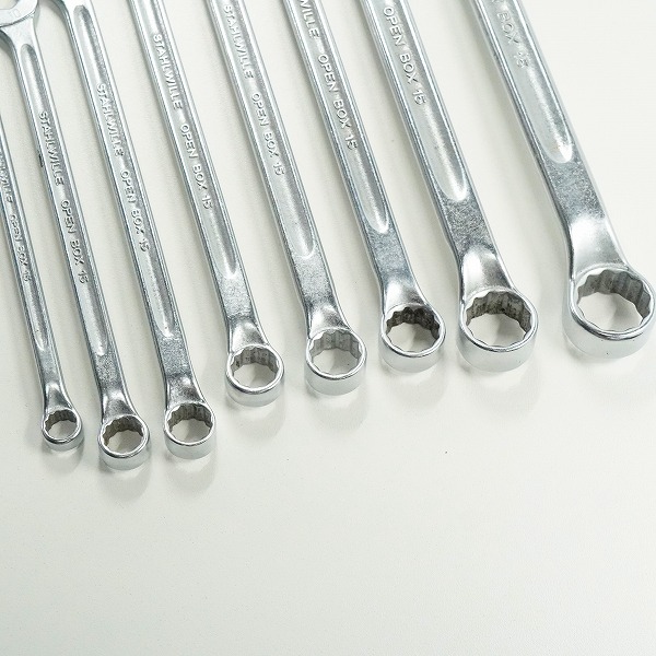 実際に弊社で買取させて頂いたSTAHLWILLE/スタビレー OPEN BOX 15 コンビネーションレンチ 8点セットの画像 7枚目