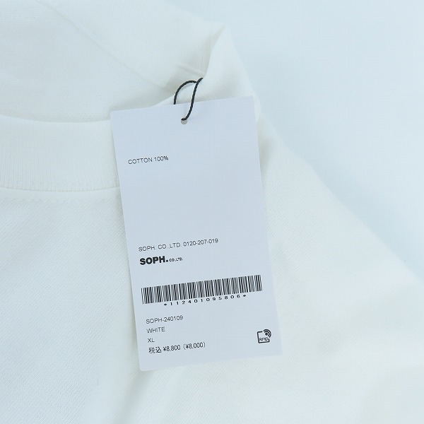 実際に弊社で買取させて頂いた(1)【未使用】SOPHNET./ソフネット DAZN with YOICHIRO UCHIDA SHINJI ONO TEE/小野伸二 プリントTシャツ SOPH-240109/XLの画像 5枚目
