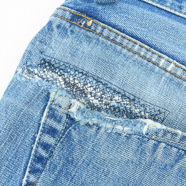 実際に弊社で買取させて頂いたLEVI'S/リーバイス 501 66前期 ボタン裏刻印6 足長R ビッグE ヴィンテージ/ビンテージ デニムパンツの画像 6枚目