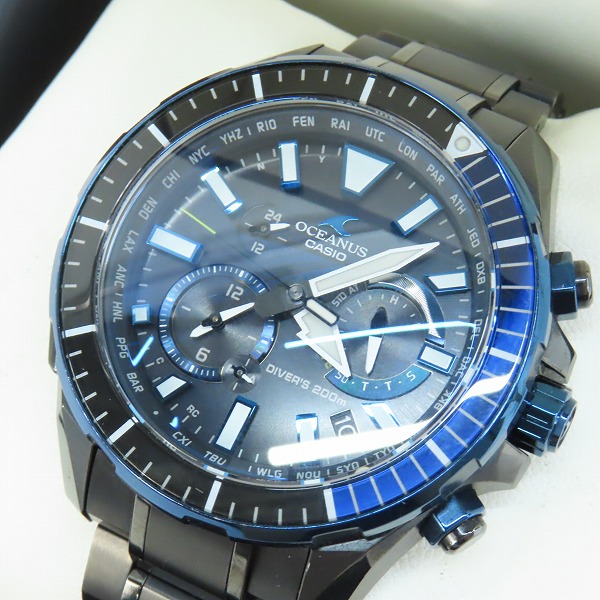 実際に弊社で買取させて頂いたCASIO/カシオ OCEANUS/オシアナス カシャロ チタン OCW-P2000B-1AJF 200M