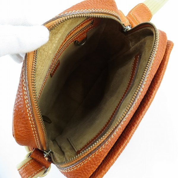 実際に弊社で買取させて頂いた土屋鞄製造所/ツチヤカバン Tone OILNUME/トーンオイルヌメ ジップトップショルダーバッグの画像 4枚目