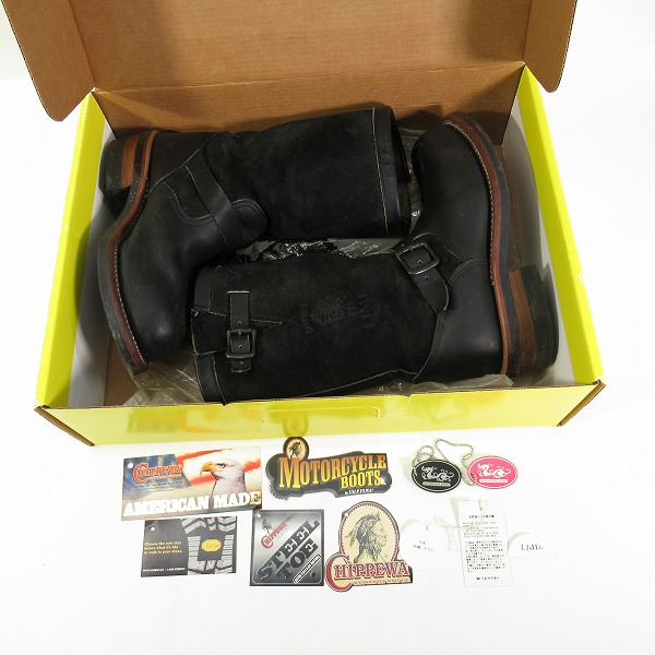 実際に弊社で買取させて頂いたCHIPPEWA × LIMI feu/チペワ × リミ フゥ ロングブーツ エンジニアブーツ/93300/6.5Eの画像 8枚目