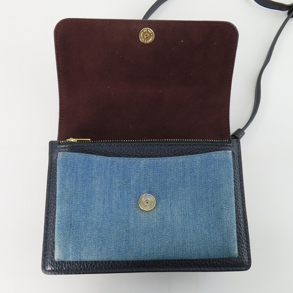 実際に弊社で買取させて頂いたCOACH/コーチ デニム ショルダーバッグ/C3325の画像 4枚目