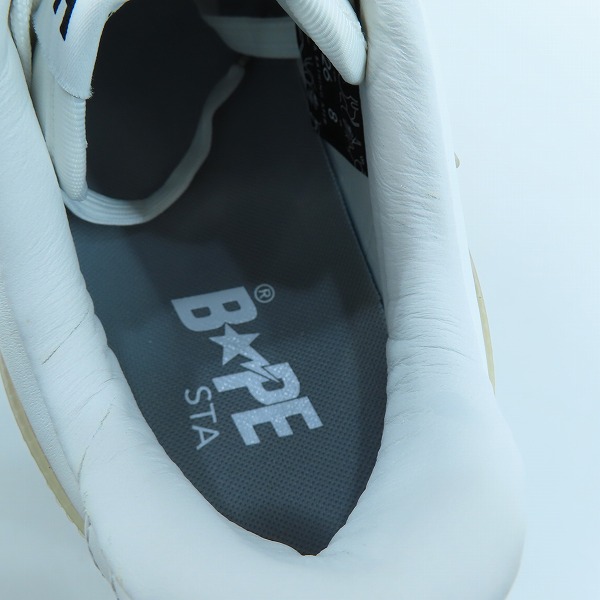 実際に弊社で買取させて頂いたA BATHING APE/アベイシングエイプ スニーカー 1J80191054/26の画像 4枚目