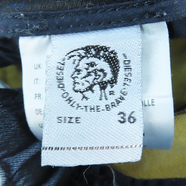 実際に弊社で買取させて頂いたDIESEL/ディーゼル スウェットデニム ハーフパンツ D-KROOSHORT-NE W36の画像 3枚目