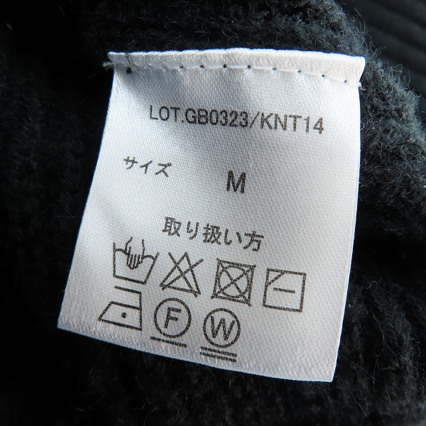 実際に弊社で買取させて頂いたglamb/グラム Spin Logo Drivers Knit/スピンロゴドライバーズニット GB0323/KNT14/Mの画像 3枚目