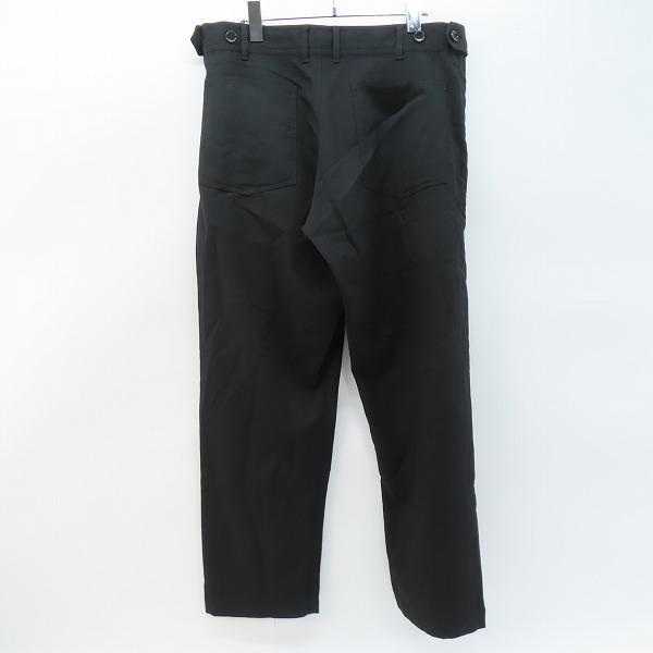 実際に弊社で買取させて頂いたBLACK COMME des GARCONS/ブラックコムデギャルソン サイド スタッズ デザイン ワイド パンツ 1T-P019/AD2017 Lの画像 1枚目
