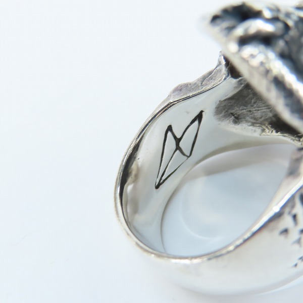 実際に弊社で買取させて頂いたCRAZY PIG DESIGNS/クレイジーピッグ スカル＆スネークリング 19号の画像 6枚目