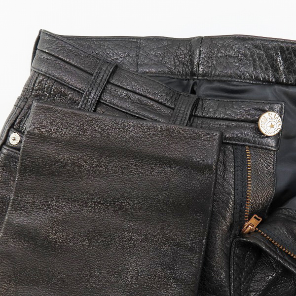 実際に弊社で買取させて頂いたLEVI'S RED/リーバイスレッド レザー パンツ 02702/29の画像 2枚目