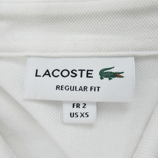 実際に弊社で買取させて頂いたLACOSTE/ラコステ ポロシャツ ホワイト PH5522L/2の画像 2枚目