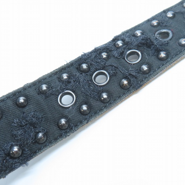 実際に弊社で買取させて頂いたroar/ロアー レザー スタッズ ベルトの画像 4枚目
