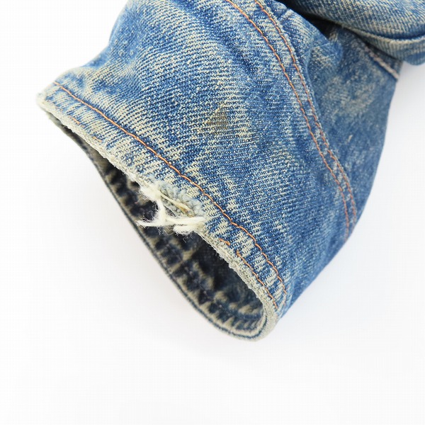 実際に弊社で買取させて頂いたEMPORIO ARMANI/エンポリオアルマーニ B-3型 裏ボア デニムジャケットの画像 8枚目