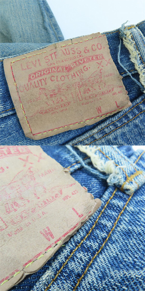 実際に弊社で買取させて頂いたLEVI'S/リーバイス 501 ヴィンテージ 刻印6 ボタンフライ デニムパンツ/32×31の画像 2枚目