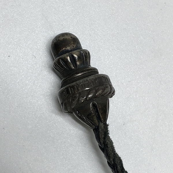 実際に弊社で買取させて頂いたCHROME HEARTS/クロムハーツ クリンプト スモールCHクロスペンダント w/レザーブレードの画像 5枚目