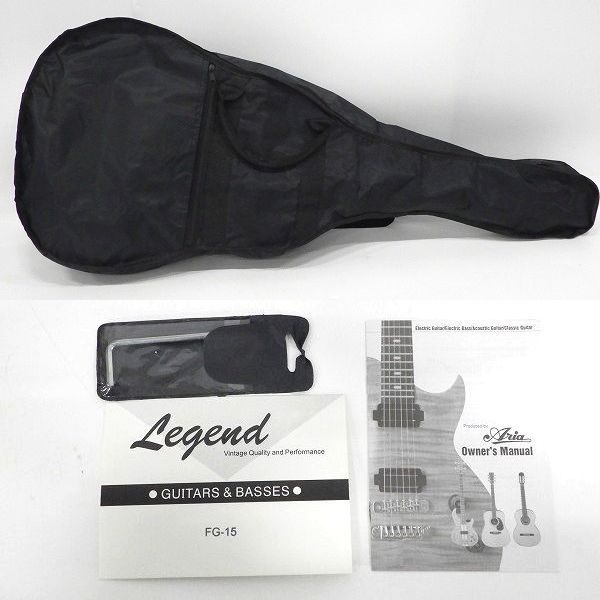 実際に弊社で買取させて頂いた ★Legend by Aria/レジェンド FG-15 N アコースティックギター/アコギ ソフトケース付 の画像 9枚目