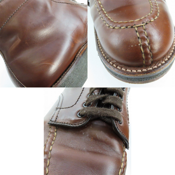 実際に弊社で買取させて頂いたALDEN/オールデン クロムエクセル タンカーブーツ 純正シューツリー付き 45407H/9.5の画像 6枚目